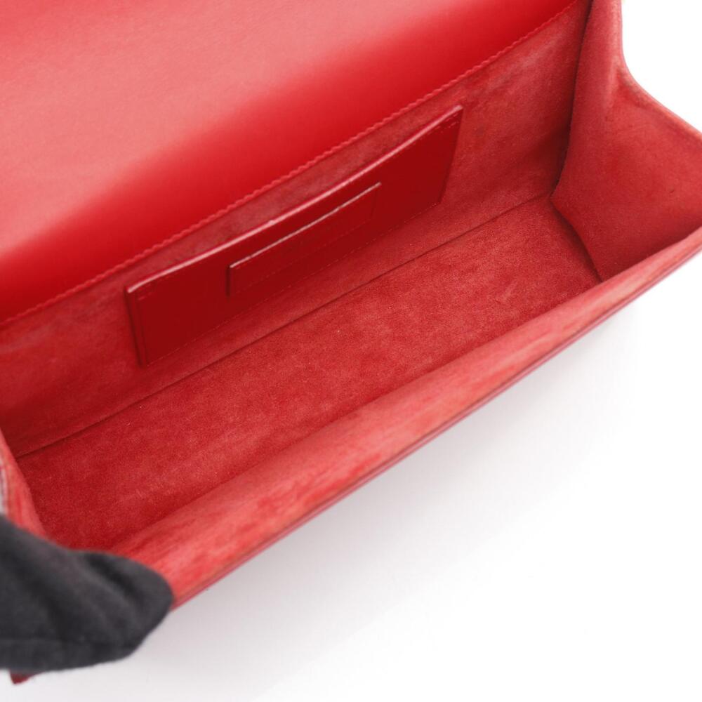 Saint Laurent Paris Kate Monogram Shoulder Bag Leather Red - Picture 3 of 8